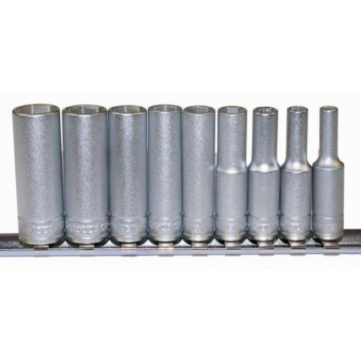 Sada nástrčných klíčů, počet kusů: 9 1/4 in 6 bodů typ buzení Šestihran Teng Tools