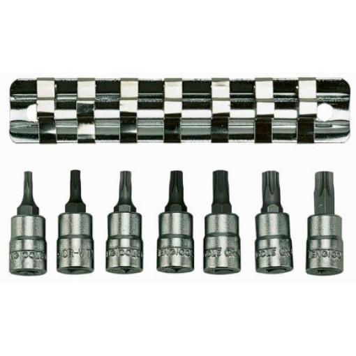 Sada nástrčných klíčů, počet kusů: 7 1/4 in Vrták typ buzení Šestihran Teng Tools