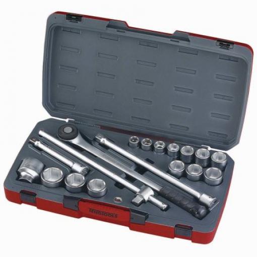Sada nástrčných klíčů, počet kusů: 18 3/4 in 6 bodů typ buzení Čtvercový Teng Tools