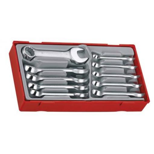 Sada klíčů, počet kusů: 10, Chrom-vanadová ocel, 10 to 19 mm Teng Tools