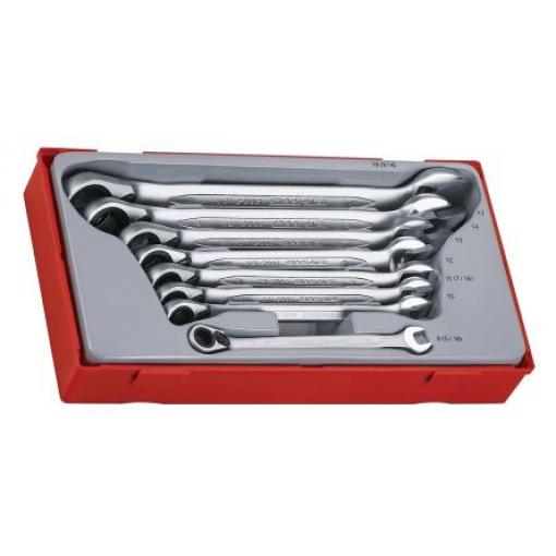 Sada klíčů, počet kusů: 8, Chrom-vanadová ocel, 8 To 19 mm Teng Tools