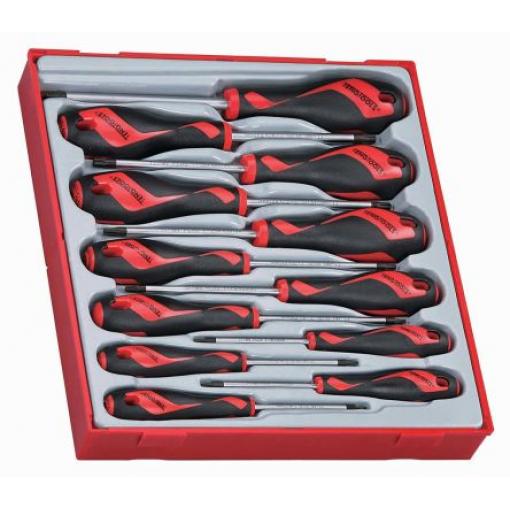 Sada šroubováků, počet kusů: 12 Sada standardních šroubováků Teng Tools