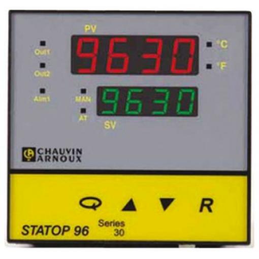 Pyro Controle PID regulátor teploty, řada: STATOP 96 Panel, 50 °C, -10 °C, počet výstupů: 2, výstup: Relé 260V ac, typ