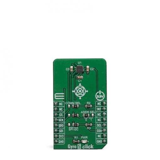 klasifikace: Vývojová sada for GYRO 5 Click, pro použití s: MIKROSDK MIKROE-3669 MikroElektronika