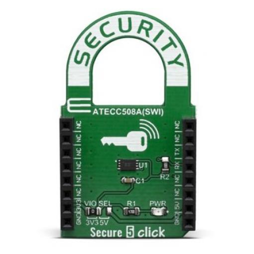 MikroElektronika Mikrokontrolér MIKROE-3774, Schématické schéma Secure Click V100