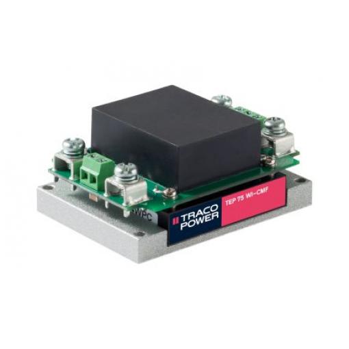 TRACOPOWER Měnič DC/DC TEP 75WI, výstup: 24 V 2.25 kV, Vin 160V 3200 mA, Vin 43V 75 W -40 °C 75 °C Průchozí otvor