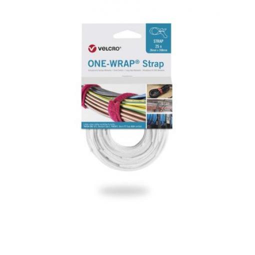 Suchý zip, Bílá 20 mm x, délka: 200 mm VELCRO®