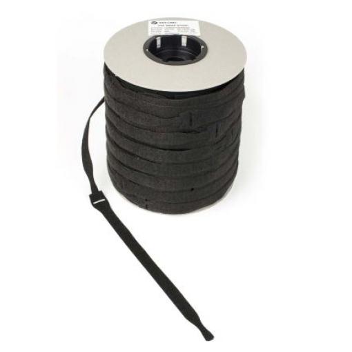Suchý zip, Černá 20 mm x, délka: 200 mm Předem nařezané VELCRO®