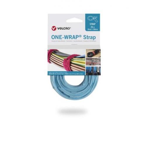Suchý zip, Královská modrá 20 mm x, délka: 200 mm Předem nařezané VELCRO®
