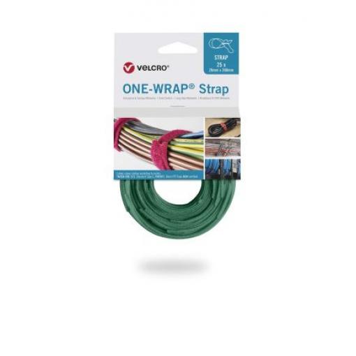 Suchý zip, Zelená 20 mm x, délka: 200 mm VELCRO®