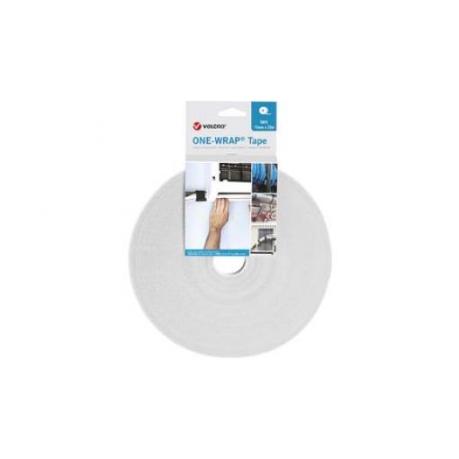Páska na suchý zip, Bílá 10 mm x, délka: 25 m VELCRO®