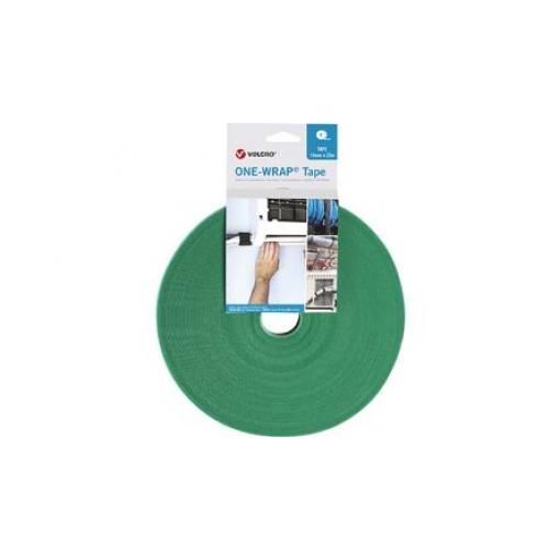 Páska na suchý zip, Zelená 10 mm x, délka: 25 m VELCRO®