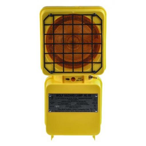 Wolf Safety Maják, řada: HL-95 Stálé barva Žlutá 5.6V dc LED Volně stojící BAS 99 ATEX 1044X, CE marked to the ATEX