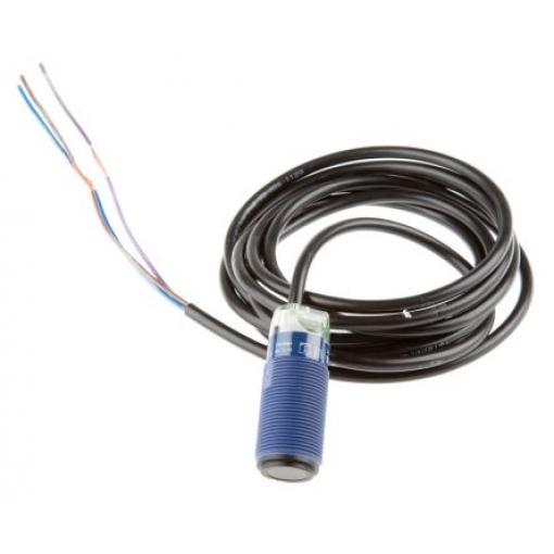Fotoelektrický snímač 15 m Infračervený válcový 3 kabel, 2 m., výstup: Relé Jednocestný IP65, IP67