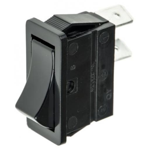 Arcolectric (Bulgin) Ltd Kolébkový spínač IP67, IP54 Zap-vyp, barva ovladače: Černá SPST Panel Zap-vyp 16 A