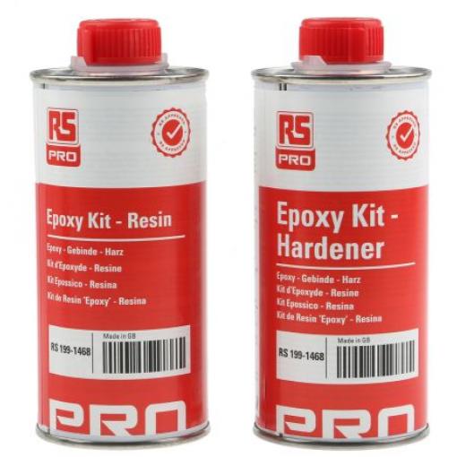 Směs pro zalévání obvodů, Žlutá 500 g Epoxid, Balení RS PRO, název: RS PRO Epoxy 2 Part Potting Compound