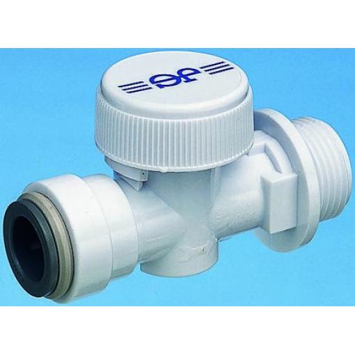 Kulový ventil, Acetal 15APT Servisní ventil, Dvojitý zpětný ventil John Guest