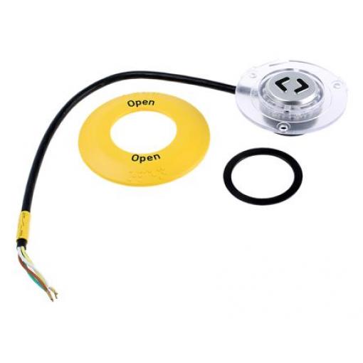 EAO Tlačítkový spínač, řada: 56 IP65, IP67 SPST Panel Okamžité Osvětlené 62.5 mm 200 mA, barva LED: Žlutá 137 V dc 137 V