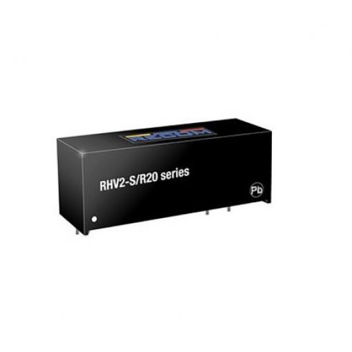 Recom Měnič DC/DC RHV2, výstup: 24 V dc 20 kV, Vin 5V dc 84 mA, Vin 5V dc 2 W -40 °C 85 °C Průchozí otvor