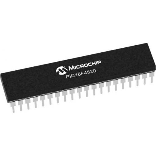 Microchip Mikrokontrolér PIC18LF4520-I/PT 8 bit PIC 20 MHz 8kB Blesk 1.5 kB RAM, počet kolíků: 40 kolíkový, TQFP