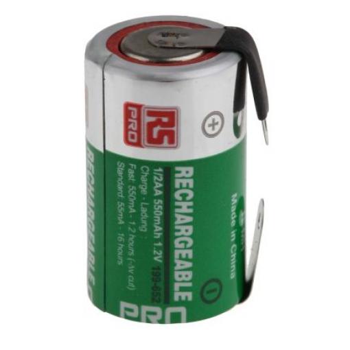 Nabíjecí baterie 1.2 V NiMH 550 mAh RS PRO 14.3 mm