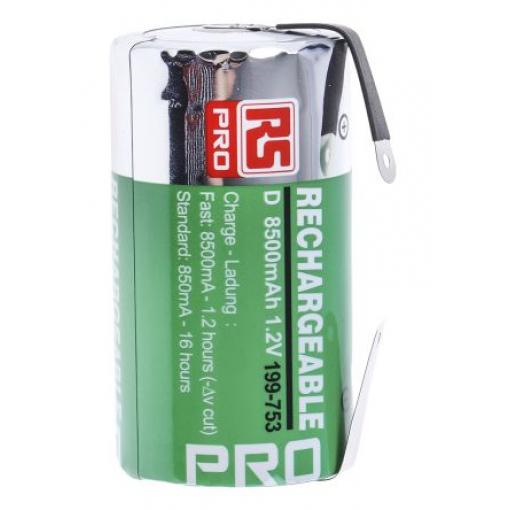 Nabíjecí baterie D 1.2 V Nikl-metal-hydrid HR20 8.5 Ah RS PRO