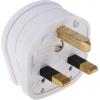 MK Electric Síťová zástrčka barva Bílá, formát pólů: 2+E Velká Británie 13A, Kabel, 250 V, Močovinoformaldehyd Šroubová