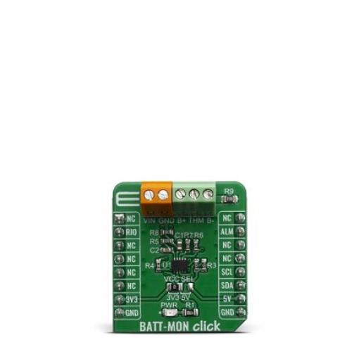 Vývojová sada pro řízení napájení BATT-MON Click Nabíječka baterií MikroElektronika STC3115