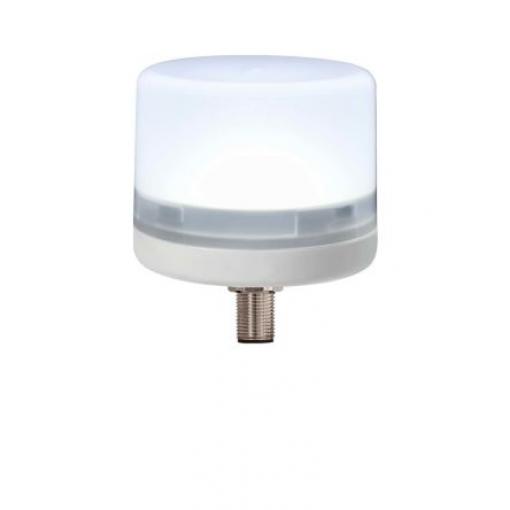RS PRO LED maják Stálé barva Bílá 24V dc LED Šroubová svorka 40mA CE IP66