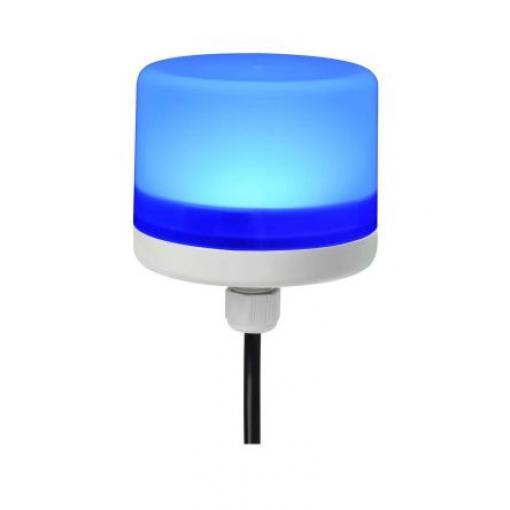 RS PRO LED maják, řada: ELITE Stálé barva Modrá 24V dc LED Šroubová svorka 40mA CE IP66