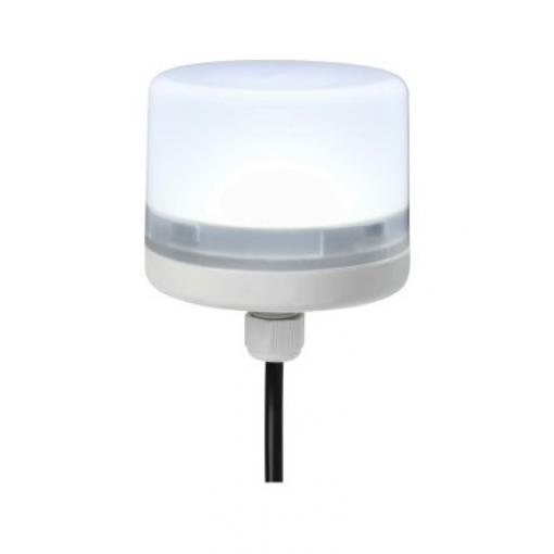 RS PRO LED maják, řada: ELITE Stálé barva Bílá 24V dc LED Šroubová svorka 40mA CE IP66
