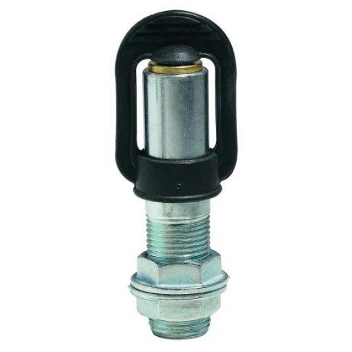 RS PRO Montážní držák, řada: Automotive Beacon Accessories, Montážní noha DIN, pro použití s: Majáčky, Stříbrná