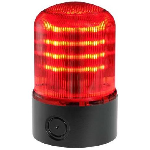 RS PRO Maják, řada: M-LINE FLR Stálé, Blikající, Otáčecí barva Červená 240V ac/dc LED Základna CE, CEI 60068-2-6 SINE