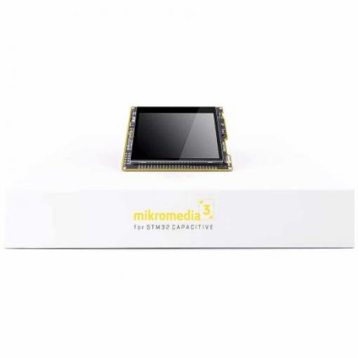 Deska displeje MIKROE-3617 Vývojová deska MikroElektronika Mikromedia 3 pro STM32 kapacitní MIKROE-3617 3.5 in Kapacitní