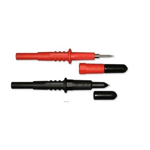 Zkušební sonda, 1000 V, Černá, Červená Ostrý hrot RS PRO 4 mm 20A