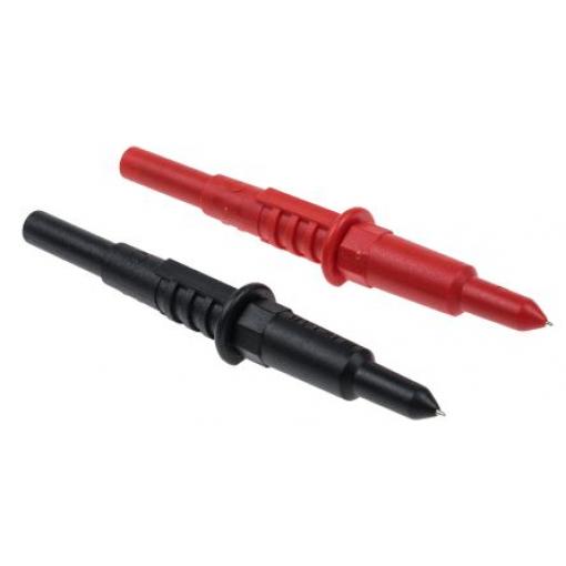 Zkušební sonda, 1000 V, Černá, Červená RS PRO 4 mm 20A