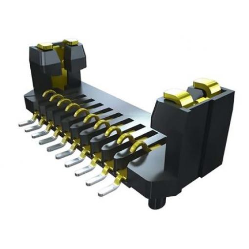 Patice PCB, řada: UCC8, orientace těla: Svislé, rozteč: 0.8 mm Kabel-deska, počet kontaktů: 10, počet řad: 1, Průchozí