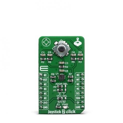 MikroElektronika Vývojová sada pro procesory a mikrokontroléry, Joystickový, Joystick 2 Click, Mikroe-3711, klasifikace: