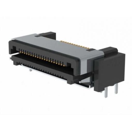 Samtec Konektor PCB, řada: LSHM, Deska-deska, počet kontaktů: 40, počet řad: 1, rozteč: 0.5 mm, orientace těla: Pravý