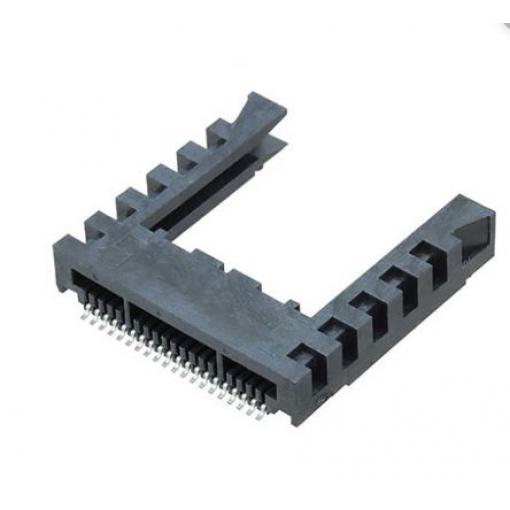 Samtec Hranový konektor, řada: MB1, rozteč: 1 mm Vnitřní, počet kontaktů: 30, počet řad: 1, orientace těla: Pravý úhel,