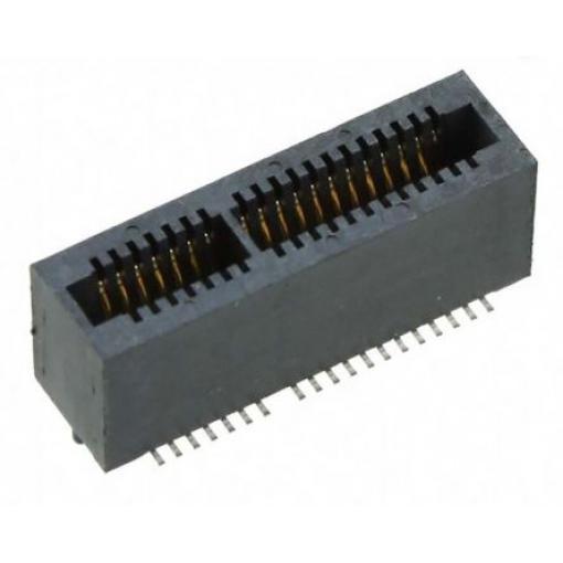Samtec Hranový konektor, řada: MEC1, rozteč: 1 mm Vnitřní, počet kontaktů: 5, počet řad: 1, orientace těla: Svislé,
