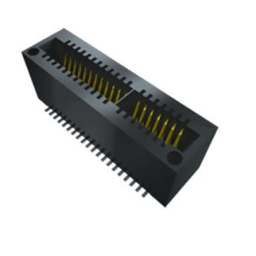 Samtec Hranový konektor, řada: MEC1, rozteč: 1 mm Vnitřní, počet kontaktů: 20, počet řad: 1, orientace těla: Svislé,