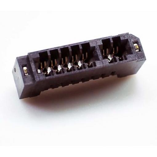 Samtec Hranový konektor, řada: MEC2, rozteč: 2 mm Vnitřní, počet kontaktů: 8, počet řad: 1, orientace těla: Svislé,