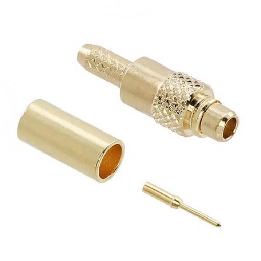 Samtec Koaxiální konektor, řada: MIMCX Vnitřní, 50 Ω, orientace těla: Pravý úhel, Kabel Konektor MCX Okrajová montáž,