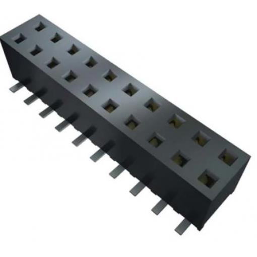 Patice PCB, řada: MMS, orientace těla: Rovný, rozteč: 2 mm Deska-deska, počet kontaktů: 24, počet řad: 2, Povrch Tygří