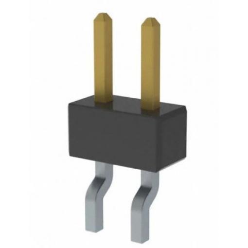 Samtec Kolíkový konektor, řada: MMT, Deska-deska, počet kontaktů: 2, počet řad: 1, rozteč: 2 mm, orientace těla: Pravý