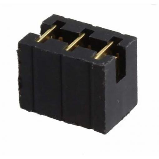 Samtec Bočník, řada: MNT Vnější, Rovný barva Černá, počet kontaktů: 3, počet řad: 1, rozteč: 2.54 mm