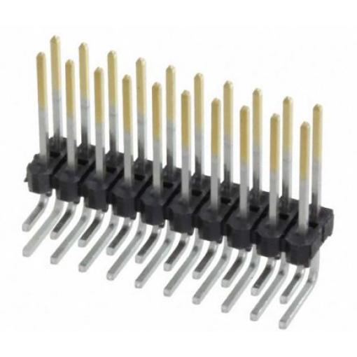 Samtec Kolíkový konektor, řada: MTSW, Deska-deska, počet kontaktů: 20, počet řad: 2, rozteč: 2.54 mm, orientace těla: