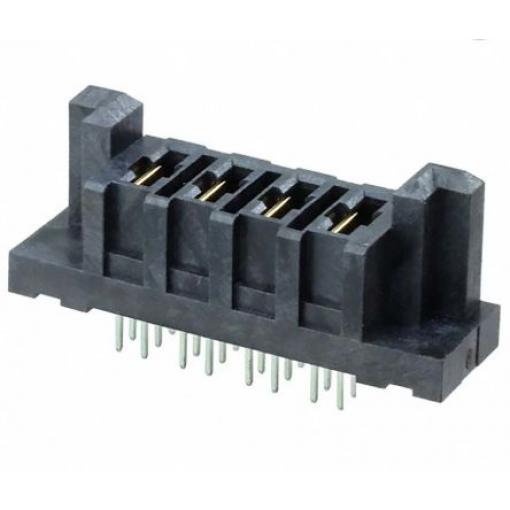 Samtec Konektor PCB, řada: PET, Deska-deska, počet kontaktů: 4, počet řad: 1, rozteč: 6.35 mm, orientace těla: Rovný,