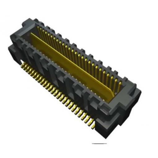 Patice PCB, řada: QFS, orientace těla: Rovný, rozteč: 0.635 mm Deska-deska, počet kontaktů: 52, počet řad: 2, Průchozí